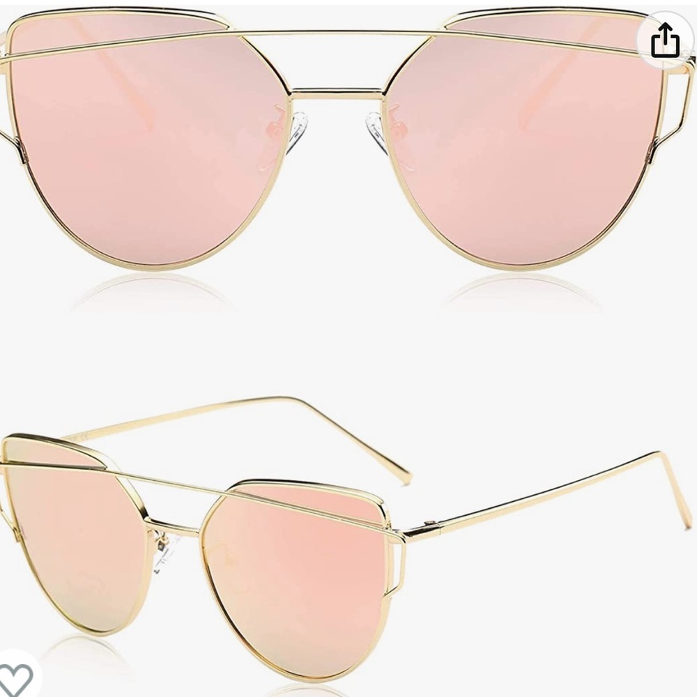 Cat Eye Sunglasses for Women Fashion Designer Style
Mirrored Lenses